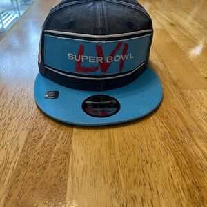 New Era Super Bowl LVI Blue and Black Snapback Hat